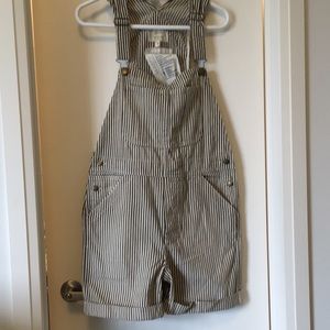 Current Elliot stripe overalls
